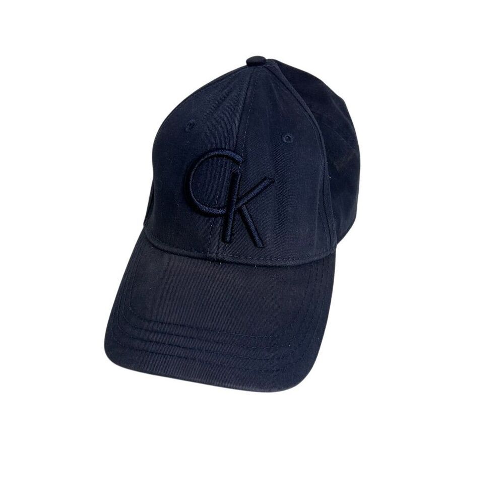 Calvin Klein Unisex Blue Baseball Cap Adjustable Strap Logo Hat